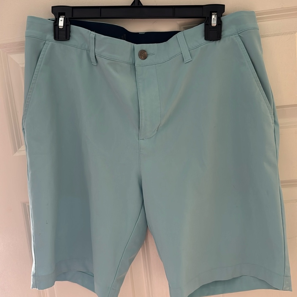 Addidas men’s golf shorts size 34 color is called Prime green